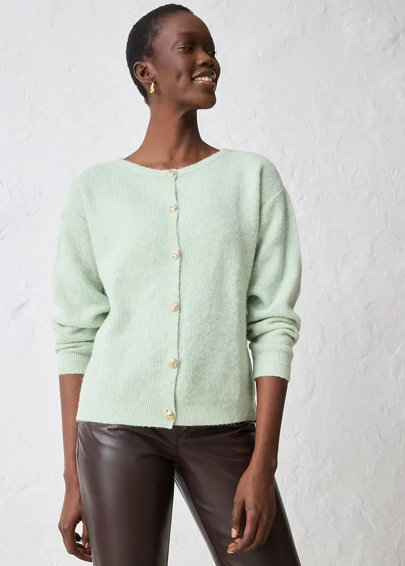 Gilet chaud en maille en alpaga mélangé, bonprix