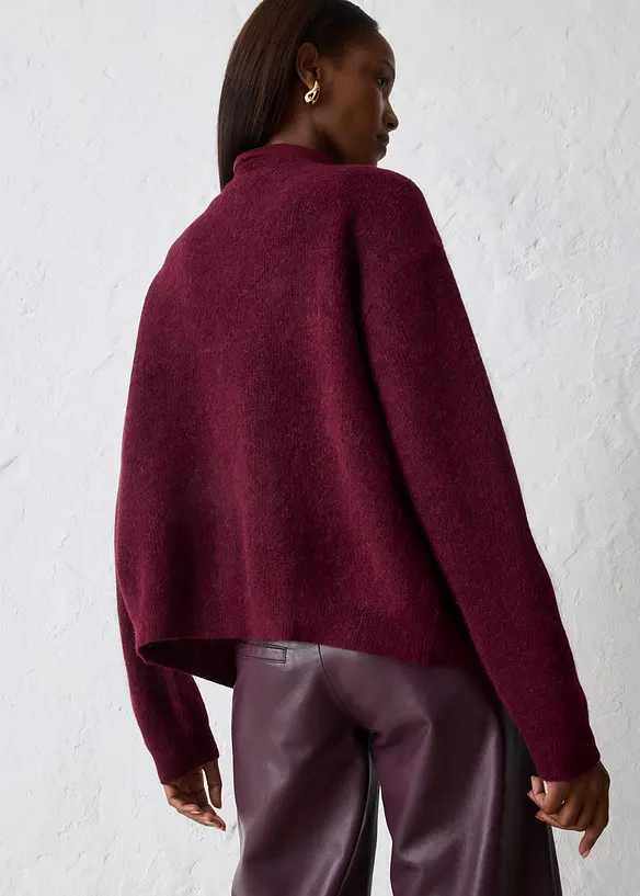 Gilet chaud en maille en alpaga mélangé, bonprix