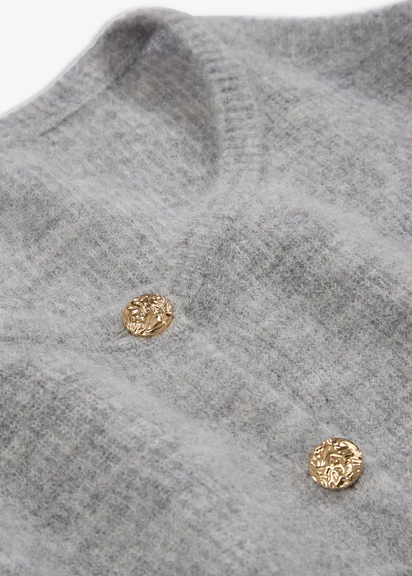 Gilet chaud en maille en alpaga mélangé, bonprix