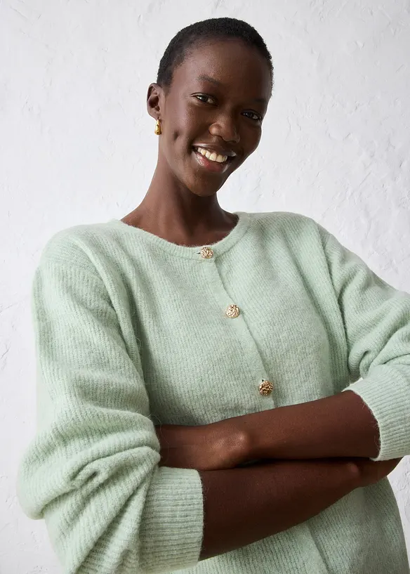 Gilet chaud en maille en alpaga mélangé, bonprix