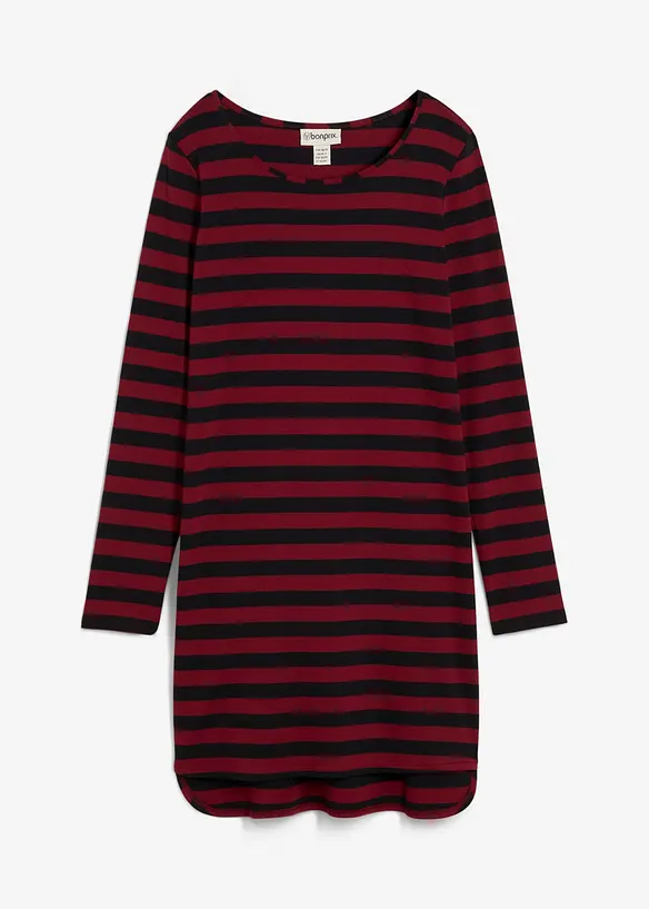 Robe plus longue derrière en coton épais, bonprix