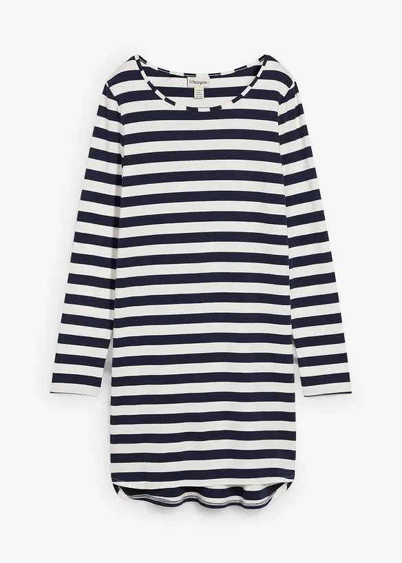 Robe plus longue derrière en coton épais, bonprix