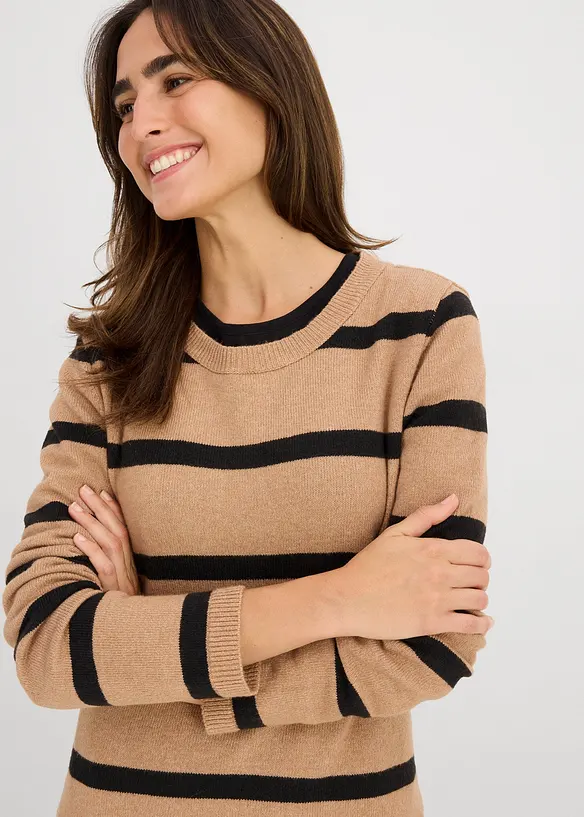 Robe près du corps en maille, bonprix