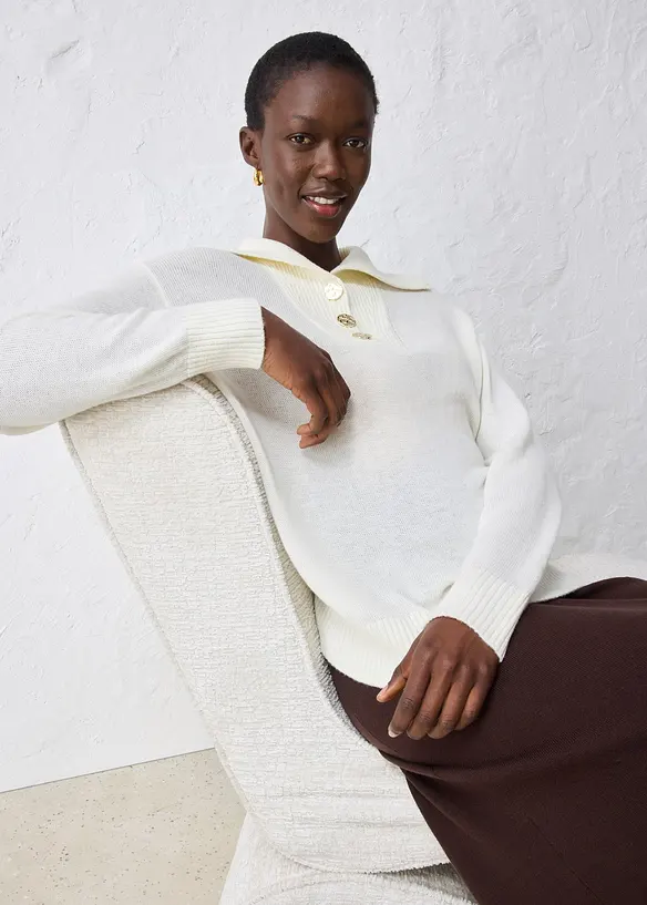 Pull camionneur en laine mérinos, bonprix