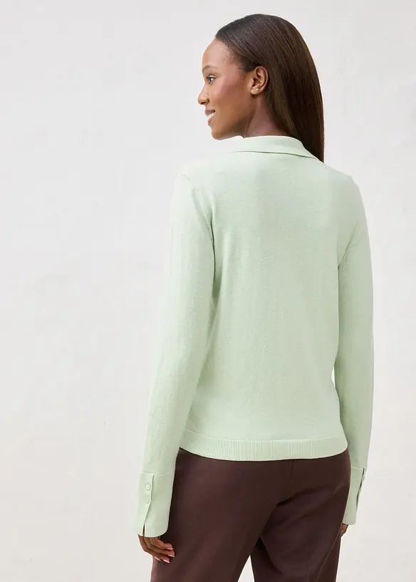 Gilet doux en fine laine mélangée, bonprix