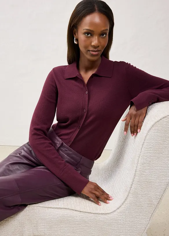 Gilet doux en fine laine mélangée, bonprix