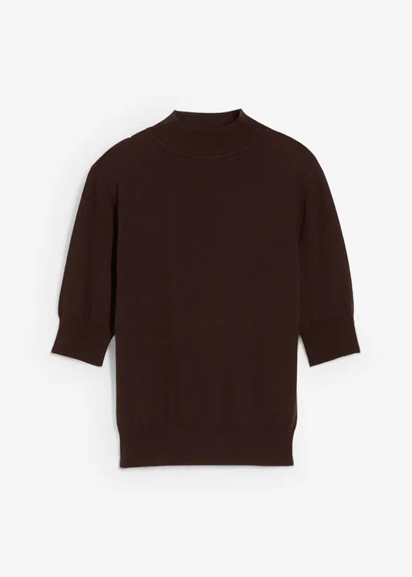 Pull doux à col roulé en laine mélangée, bonprix