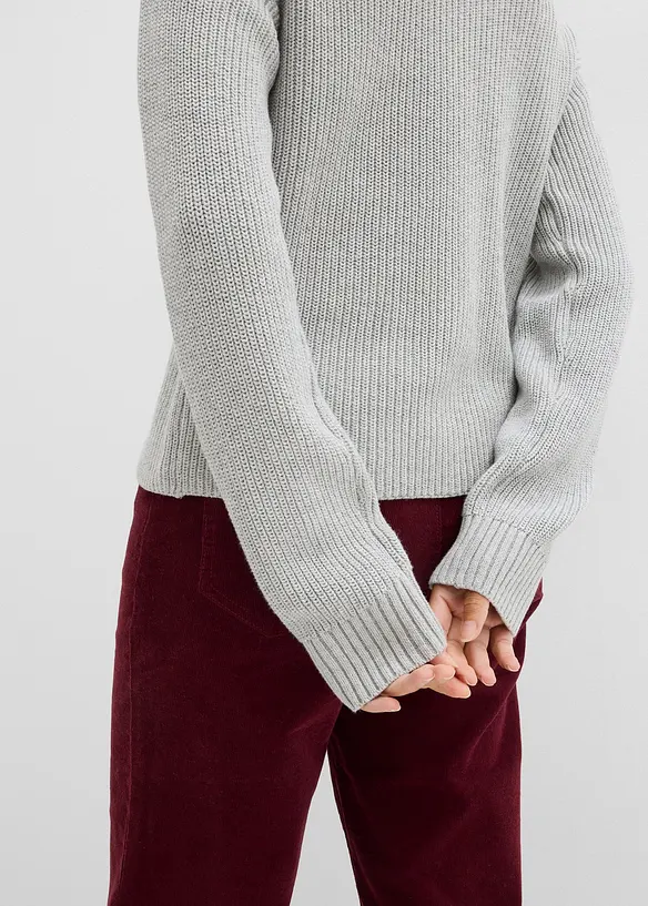 Gilet en maille à nœuds, bonprix