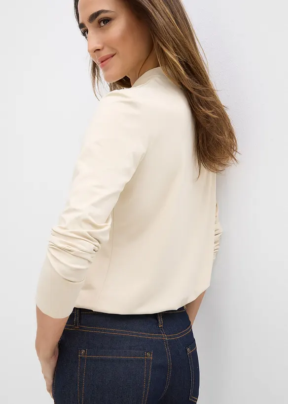 T-shirt manches longues à col montant, bonprix