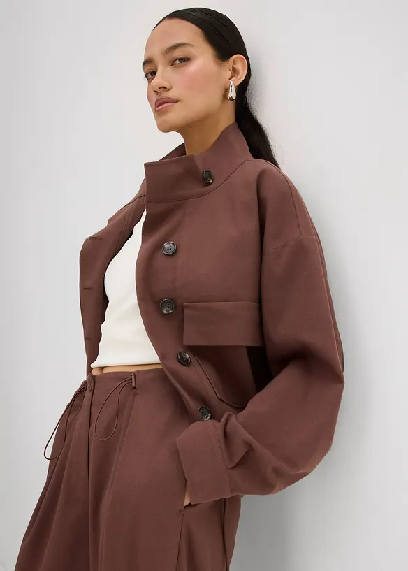 Veste courte de mi-saison en viscose mélangée, bonprix