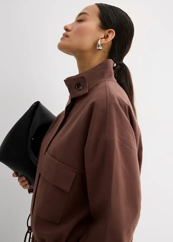 Veste courte de mi-saison en viscose mélangée, bonprix