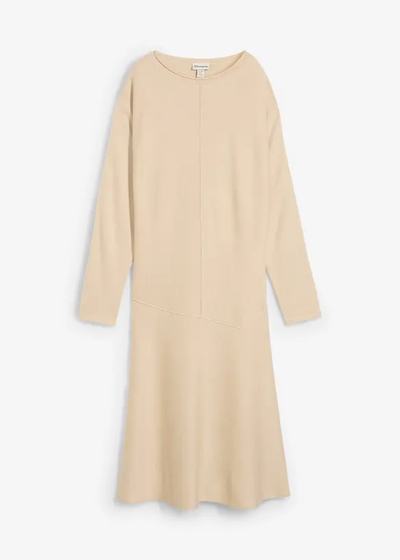 Robe midi en maille de viscose mélangée, bonprix