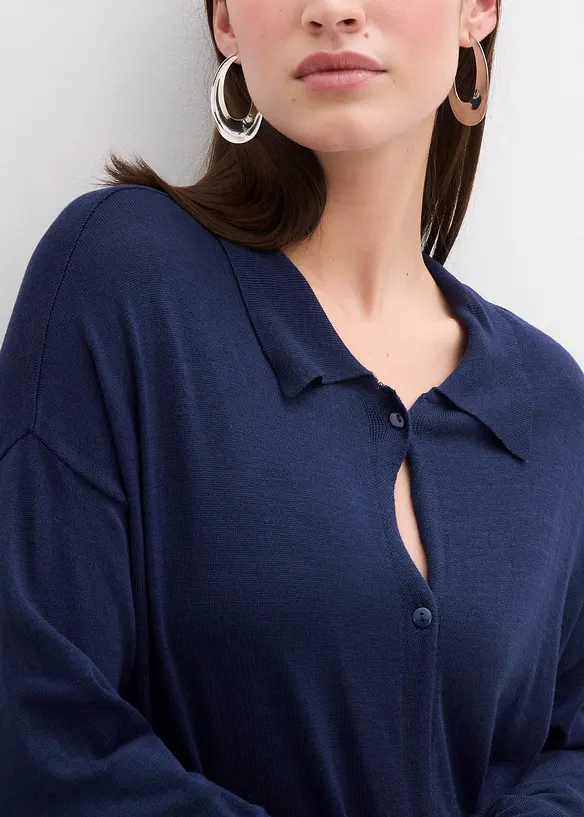 Robe en fine maille de viscose mélangée, bonprix