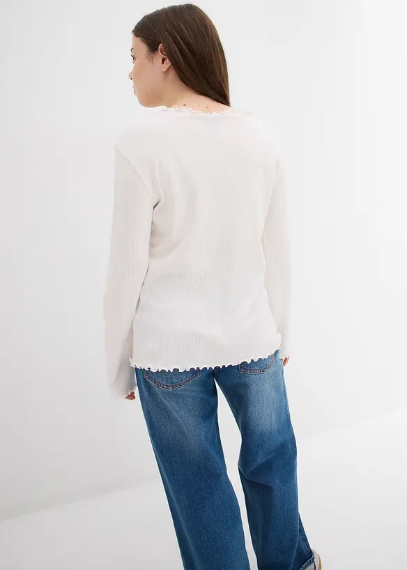 T-shirt manches longues 100% coton, bonprix