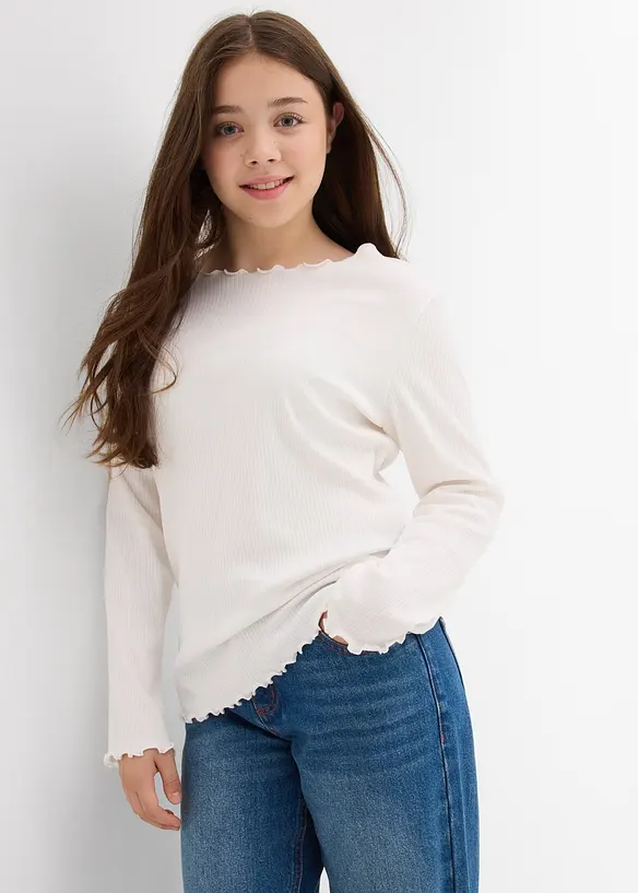 T-shirt manches longues 100% coton, bonprix