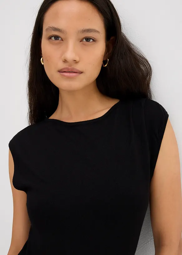 Robe en fine maille de viscose mélangée, bonprix