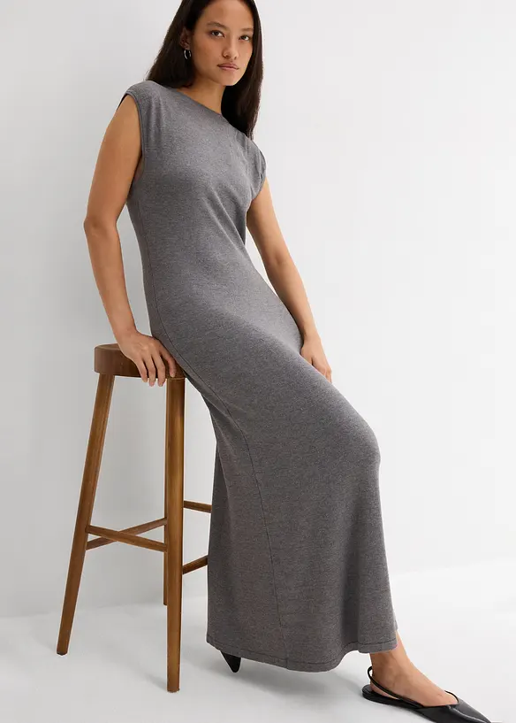 Robe en fine maille de viscose mélangée, bonprix