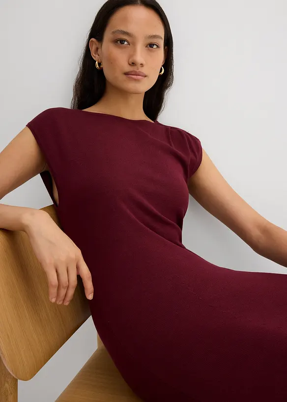 Robe en fine maille de viscose mélangée, bonprix