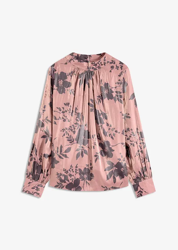 Blouse en satin de viscose mélangée, bonprix