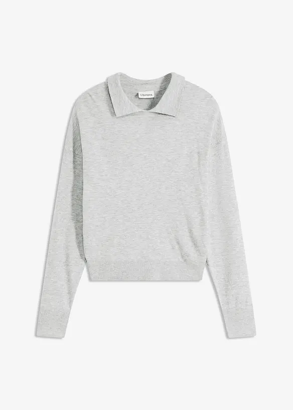 Pull en fine maille de viscose mélangée, bonprix