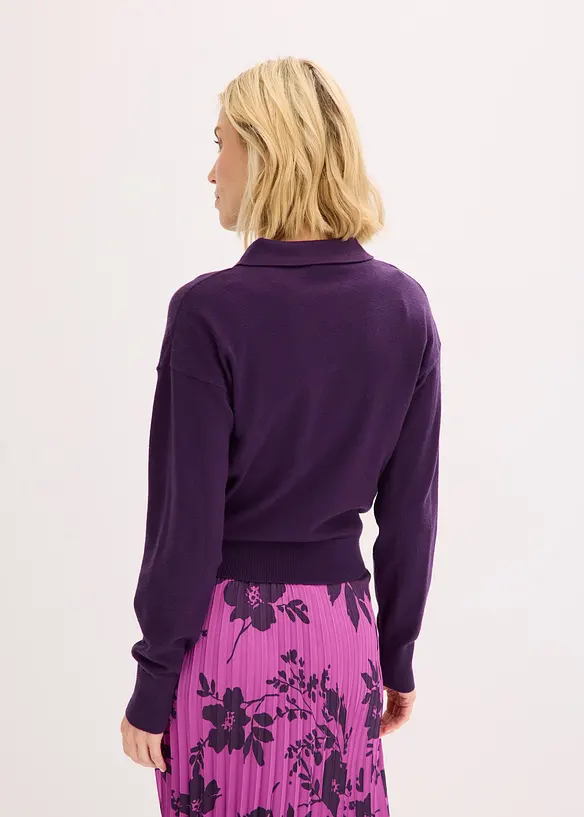 Pull en fine maille de viscose mélangée, bonprix