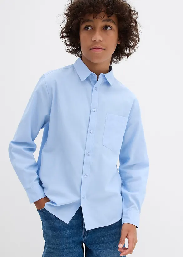 Chemise manches longues Oxford 100% coton, bonprix