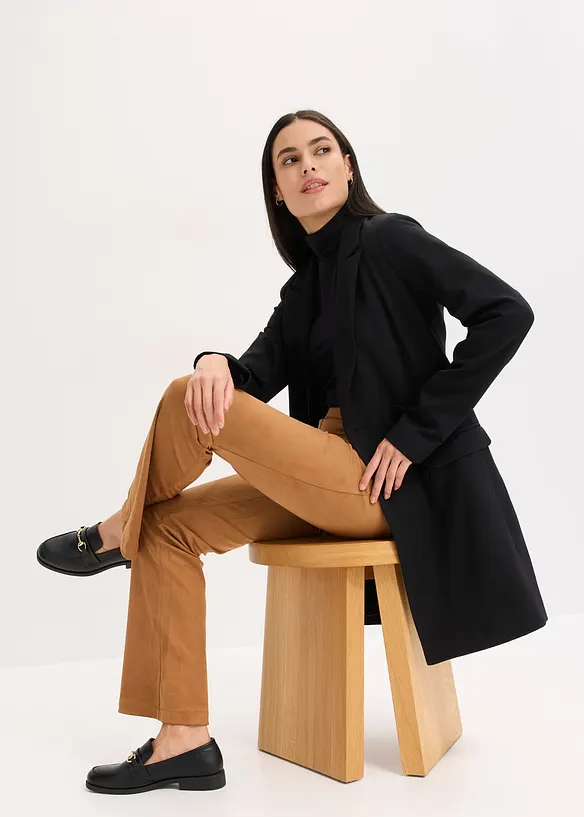 Blazer long en Punto di Roma, bonprix