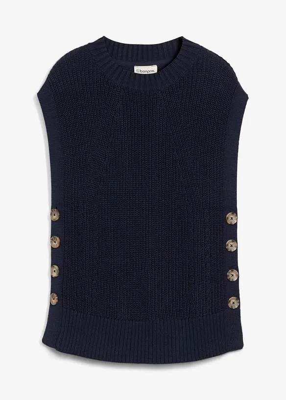 Pull sans manches en maille, bonprix