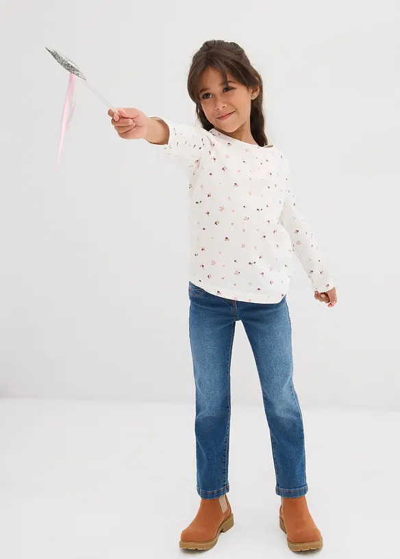 T-shirt manches longues 100% coton, bonprix