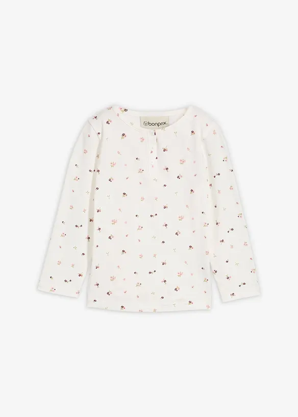 T-shirt manches longues 100% coton, bonprix