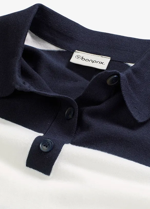 Pull oversize à col polo, bonprix