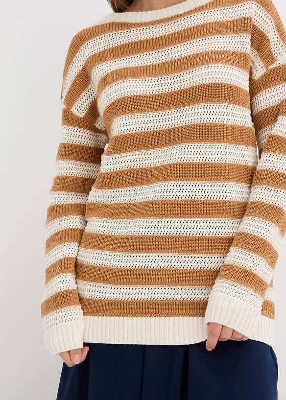 Pull oversize 100% coton, bonprix