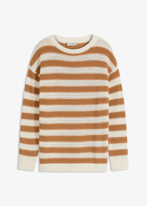 Pull oversize 100% coton, bonprix