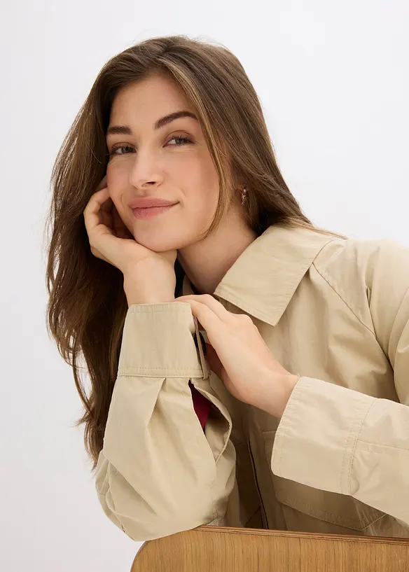 Veste courte esprit trench, bonprix