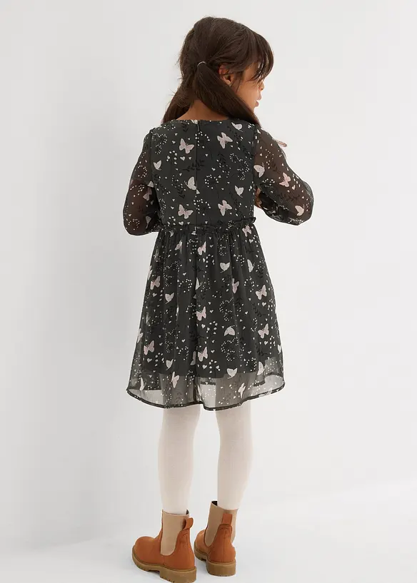 Robe évasée en mousseline, bonprix