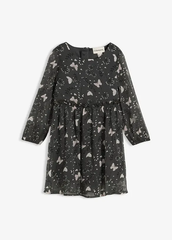 Robe évasée en mousseline, bonprix