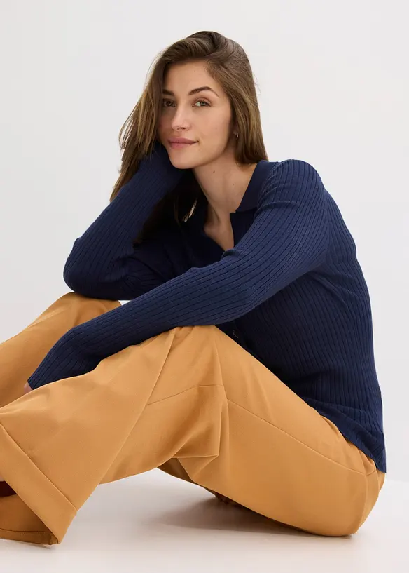 Pull doux en fine maille, viscose majoritaire, bonprix