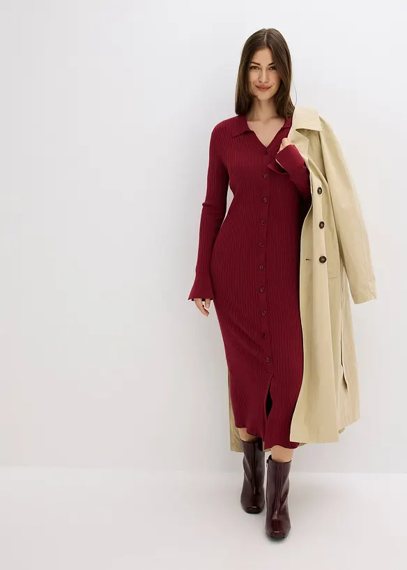 Robe pull douce en viscose majoritaire, bonprix