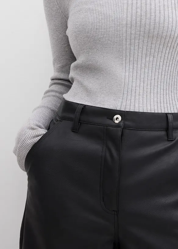 Pantalon enduit, bonprix