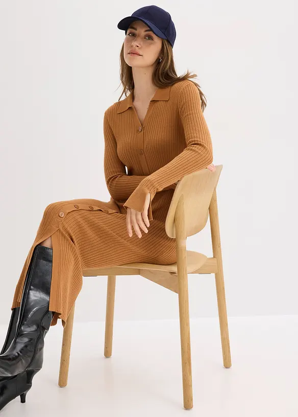 Robe pull douce en viscose majoritaire, bonprix