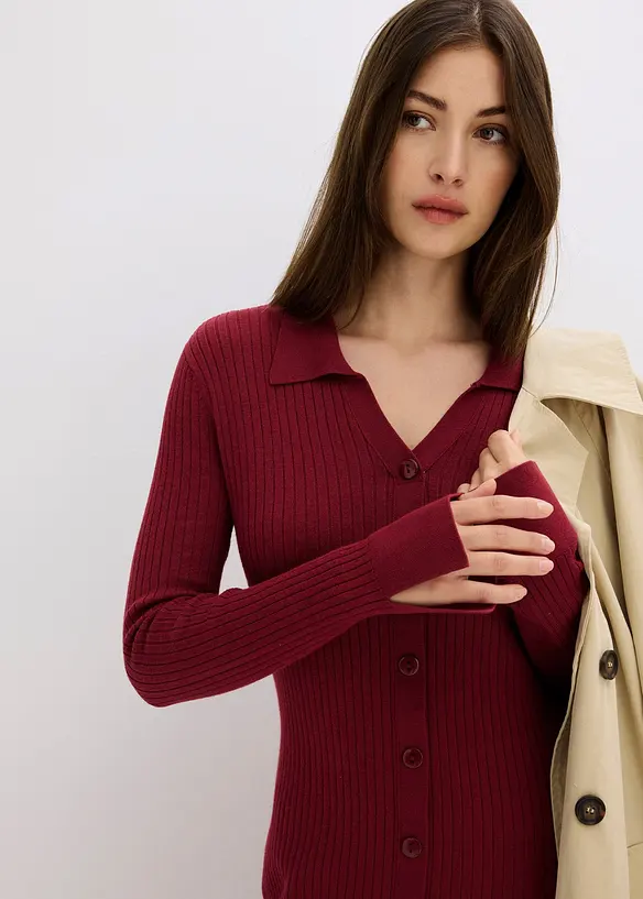 Robe pull douce en viscose majoritaire, bonprix