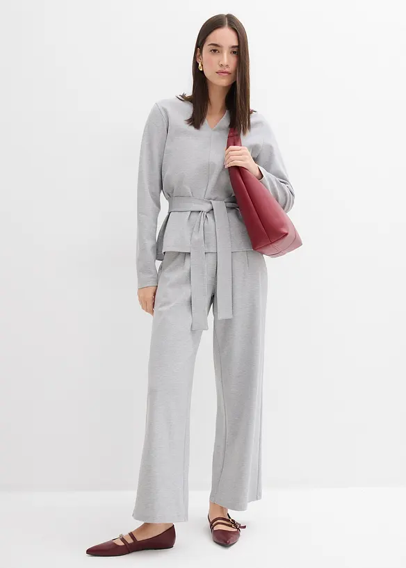 Pantalon large et décontracté en viscose majoritaire, bonprix