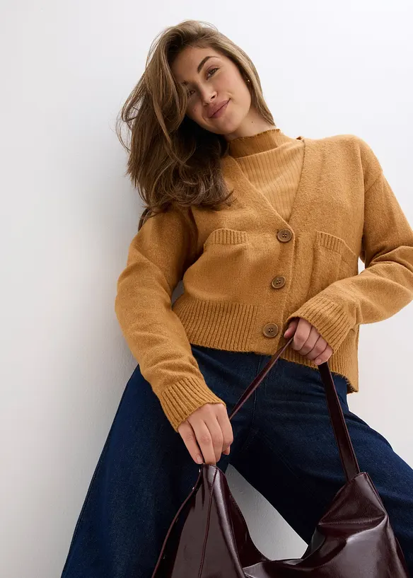 Gilet en maille oversize, bonprix