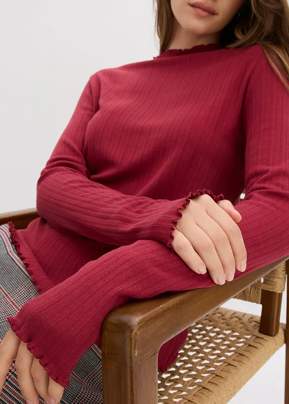 T-shirt côtelé, bonprix