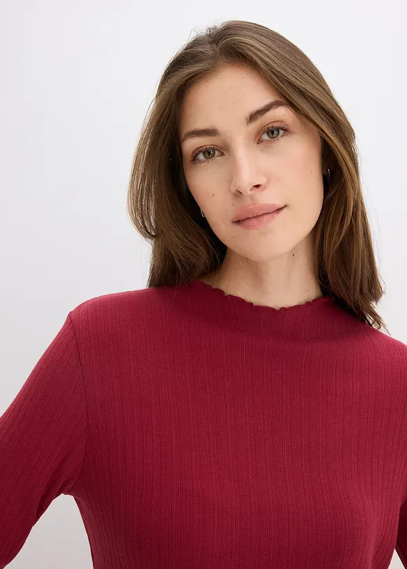 T-shirt côtelé, bonprix