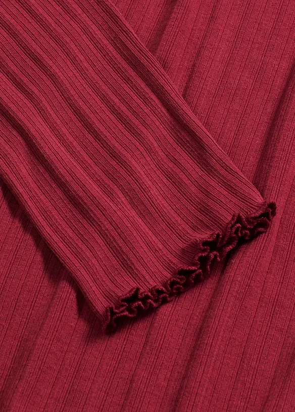 T-shirt côtelé, bonprix