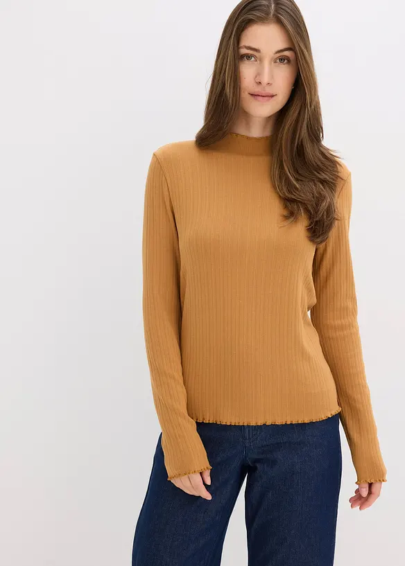 T-shirt côtelé, bonprix