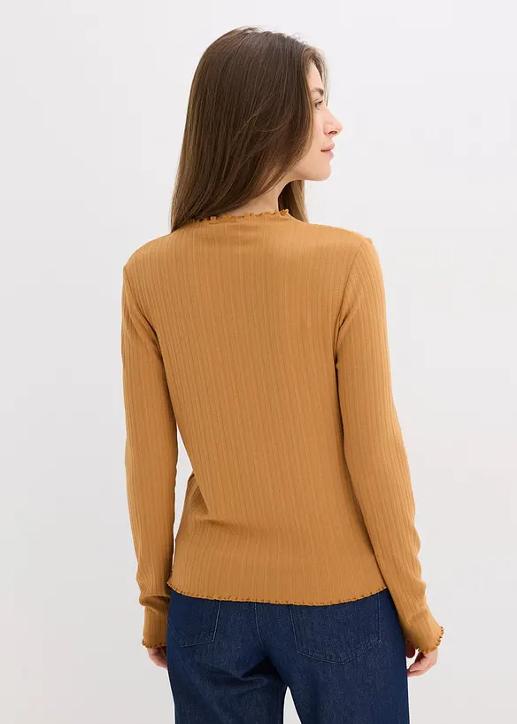 T-shirt côtelé, bonprix