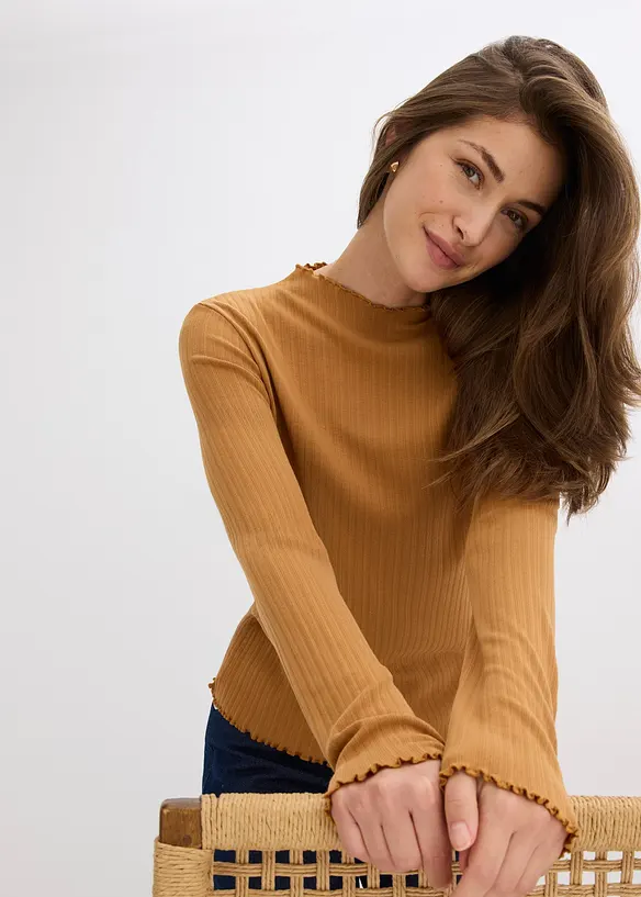 T-shirt côtelé, bonprix