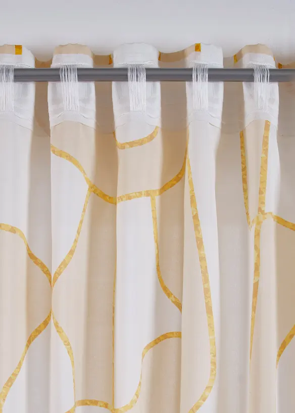 Voilage au motif graphique (1 pce), bonprix